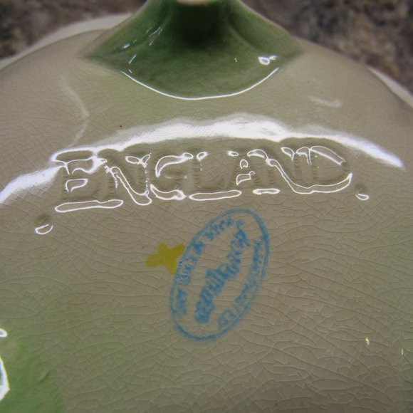 VINTAGE CARLTON WARE THREE PIECE SALAD SERVER. 9 1/2 INCHES IN DIAMETER. - Picture 5 of 9